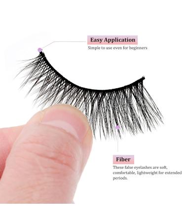 Baluue 3Pair 3D Faux Lashes - Fluffy Volume Long Thick Handmade False Eyelashes for a Natural Look | International Shipping - Buy Online on GoSupps.com