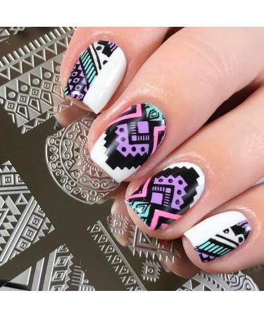 Whats Up Nails B009 Lost in Aztec Stamping Plate - Nail Art Design Essential - Buy Online on GoSupps.com