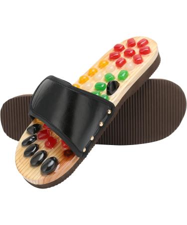 Topincn Acupressure Foot Massage Shoes for Men & Women - Reflexology Slippers for Pain Relief and Better Circulation (Size 41-42) - Buy Online on GoSupps.com