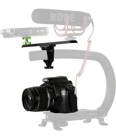 Cam Caddie Scorpion 10 inch Accessory Wing - Multiple Mounting Bracket for Flash, LED Light, Microphone - Hot and Cold Shoe Compatible - Buy Online on GoSupps.com