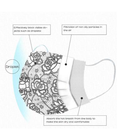 Multifunctional 50-Pack Butterfly & Star Cloth Masks - Breathable 3-Layer Adult Mouth Protection for Men & Women - A-16 - Buy Online on GoSupps.com