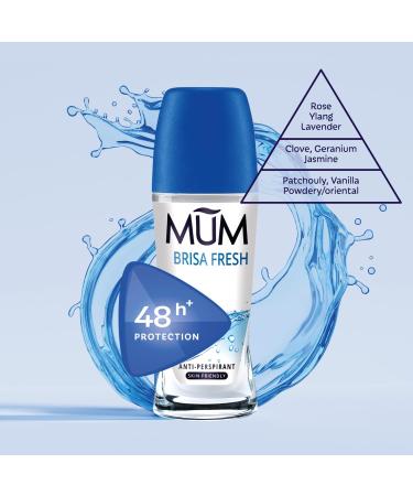 Mum Brisa Fresh Roll On Deodorant - Brisa Fresh - Pack of 6 - 50ml - Buy Online on GoSupps.com