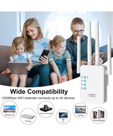 Buy GUB Bed 2024 WLAN Amplifier | Dual Band 1200Mbit/s WiFi Repeater & Booster - Supports WPS Compatible with All Devices - Fast International Shipping - Buy Online on GoSupps.com