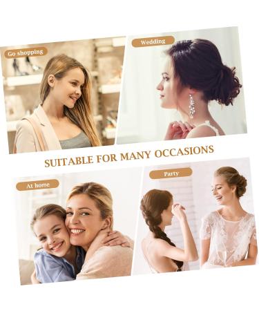 Angoily 1pc Rhinestone Barrettes Wedding Headpiece for Bride Hair Barrettes for Girls Hair Comb Clip Hair Combs 7 Teeth Hair Comb Bridal Hair Accessories Rhinestones Women's - Buy Online on GoSupps.com