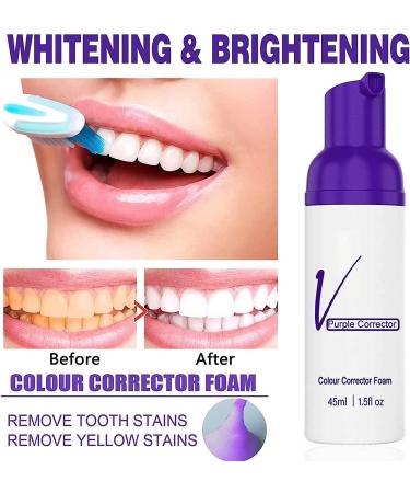 Buy V34 Purple Toothpaste for Whitening & Gum Repair | 45ml - Effective Bleaching for White Teeth - Buy Online on GoSupps.com