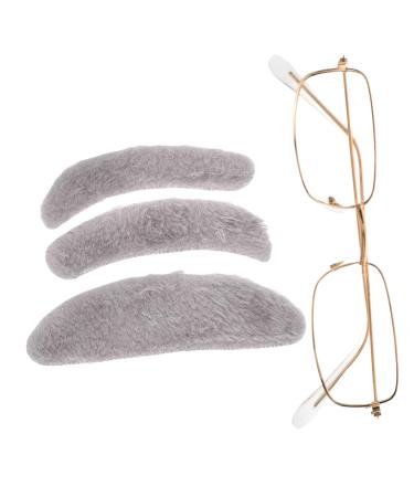 Frcolor 1 set of false facial hair False mustache-eyes brows wrong mustache beard old man with gray mustache glasses for old clothes plastic older halloween