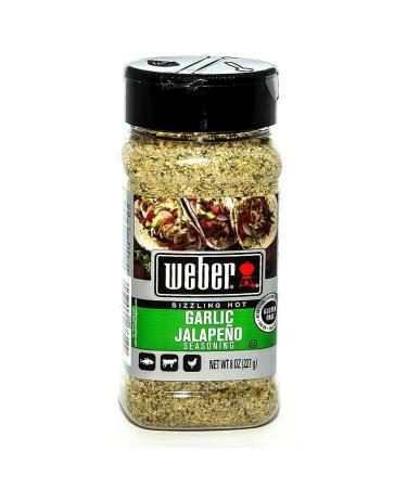 Weber Garlic Jalapeno Seasoning 8oz (2 Pack) 8 Ounce (Pack of 2) - Buy Online on GoSupps.com