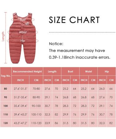 Mauea Baby Snow Bib Overalls | Toddler Winter Pants | Windproof Trousers Bottoms | 6M-4Y | Tag 100/24 M - Buy Online on GoSupps.com