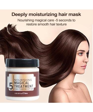 Hair Repair Mask Fine Molecule 80ml Moisturizing Mask Cream For Dry Hair Universal hair strengthening treatment for stage home travel dating and social gatherings - Buy Online on GoSupps.com