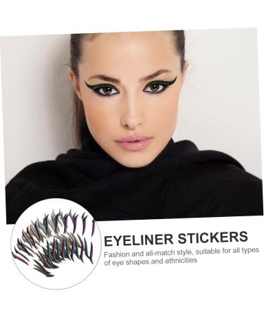  Didiseaon Didiseaon 80 Pairs Eyeliner Glitter Stickers Stich Stickers Eyelid Line Stickers Eyelid Line Stickers Eye Shadow Double Eyelid Tape - Buy Online on GoSupps.com