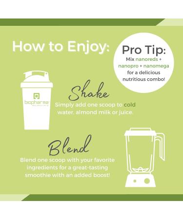 Biopharma Scientific NanoReds Fruit and Vegetable Superfood Powder - Natural Berry Flavor | Resveratrol Antioxidant Blend with Fiber, Vitamin C, and Wellberry | 30 Servings - Buy Online on GoSupps.com