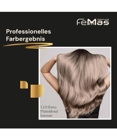 Femmas Extra Platinum Blonde Hair Color 12.0 | Professional Argan Oil & Keratin Formula | Permanent Tint for Radiant Results | 100ml - Buy Online on GoSupps.com