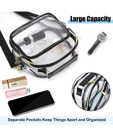 Hysagtek Clear Purse for Women - Stadium Approved Crossbody Bag - Buy Online on GoSupps.com