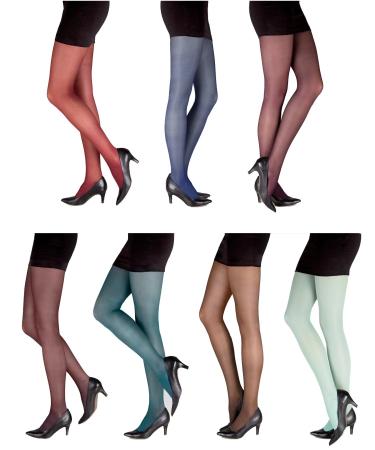 Compressana Calypso 140 the - fine -knit support tights in the trend colors 2017 - Effective support effect with 15-18 mmHg compression (support class 3) - size II - color aubergine - 1 piece II - S - 36-38 aubergine