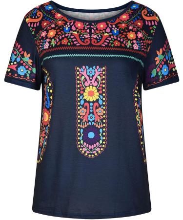 Blue Plus Size Women's 3/4 Sleeve Dropped Shoulder Chiffon Top - Size Large - Buy Online on GoSupps.com