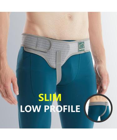 HEERTEEAJ Inguinal Hernia Belt I For right and left side I Hernia Belt I Postoperative Men's Inguinal Hernia Support Belt for Inguinal Hernia | Adjustable Elasticity M Left Side - Buy Online on GoSupps.com