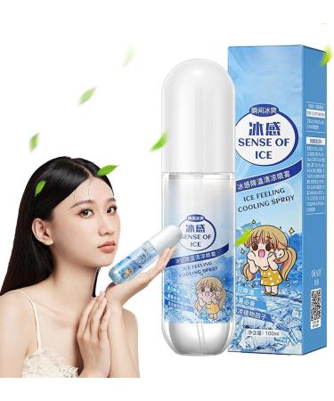 Instant Cooling Spray - 100ml Instant Cooling Mist Spray | Cool Water Body Spray | Body Cool Down Spray | Hot Flash Relief Spray | Hydrating Cooling Mist Cool Spray | Body Spray Cooling Mist in Summer - Buy Online on GoSupps.com