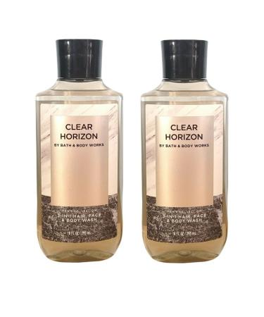 Bath and Body Works For Men 3-in-1 Hair Face & Body Wash - Value Pack lot of 2 - Full Size (Clear Horizon) Clear Horizon 10 Fl Oz (Pack of 2)