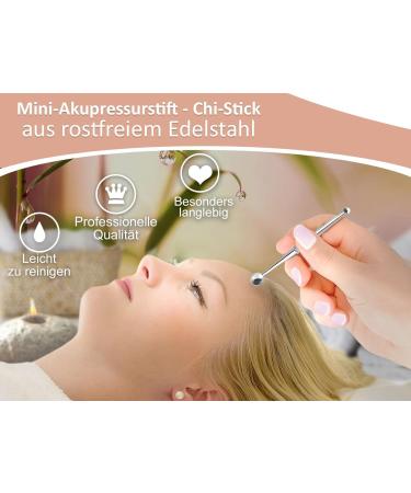 Mini Acupressure Pen - 5/8 mm Scar Stick Acupuncture & Shiatsu Massage Device for Relief - Buy Online on GoSupps.com