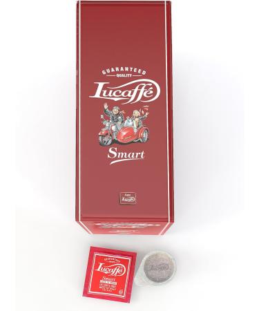 Lucaff Smart Gourmet Miscela Rossa Compostable Paper Pods 35 mm 100% Arabica Only for Lucaff Smart Pod Coffee Machines - Buy Online on GoSupps.com