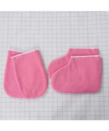 Beaupretty Practical Wax Heat Cover Foot Spa Kit 2 Sets Leather Horn Boots Polyester Lining Work Care Bath Mat Foot Care Covers Moisturizing Hand Gloves 16x25cm As Shown - Buy Online on GoSupps.com