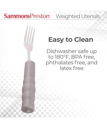 Sammons Preston Weighted Fork with 8 oz. Additional Weight - Easy-to-Hold Adaptive Utensil for Tremor Stability - Buy Online on GoSupps.com