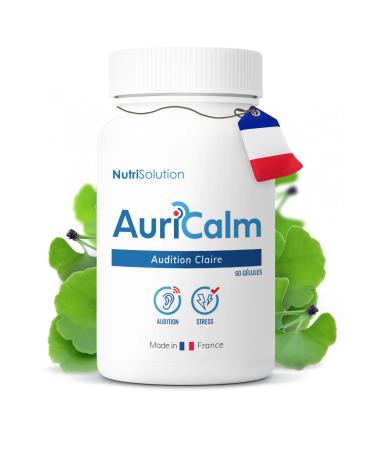 AuriCalm - Natural Hearing Health Support for Seniors - Tinnitus Relief and Hearing Wellness for Ages 50 and Over - 60 Vegan Capsules - Quality by NutriSolution (1)