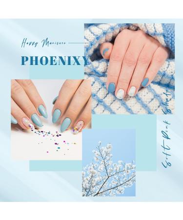 Gel Nail Polish Set with 36W UV/LED Lamp - 17pcs Azure Fantasy Starter Kit for Women | Blue Pink Soak Off Gel Polish Glossy Matte Finish Manicure Tools - Buy Online on GoSupps.com