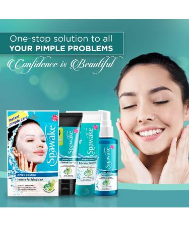 Anti Acne Care: Refreshing Charcoal Clay Pack for Pimple Solution - 60g (2.11 oz) | International Shipping - Buy Online on GoSupps.com