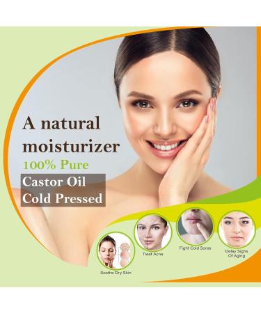 Supremely Cold Pressed Castor Oil Pure & Virgin Grade For Healthy Hair Growth and Skin Eyelashes & Eyebrows 250ml - Buy Online on GoSupps.com