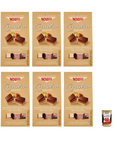 Italian Gourmet E.R. NOVI Cuadro Quattro Lot de 6 chocolats Cremino 150 g + polpa italien Gourmet 400 g