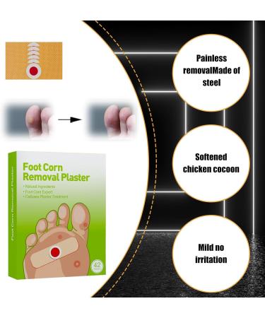 84 Corn Removal Pads - Effective Treatment for Chicken Eyes Foot Sole Corns and Warts - Buy Online on GoSupps.com