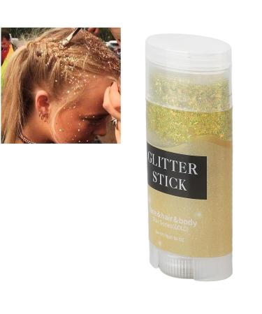 Gernie Gold Body Glitter Stick - Dazzling Chunky Sequins for Party & Stage Glamour | Ideal for Hair & Body Decoration - Buy Online on GoSupps.com