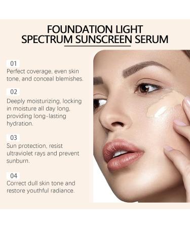 Golden Blue Foundation Golden Blue Foundation Makeup 4 in 1 Foundation Liquid Hydrating Medium Full Concealer with SPF Longwearing & Waterproof (3PCS) - Buy Online on GoSupps.com