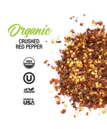 The Spice Lab Organic Crushed Red Pepper - Gluten-Free Chili Flakes for Pizza, Salad, Pasta, and Vegan Chili - Kosher & Non-GMO - Keto-Friendly - Buy Online on GoSupps.com