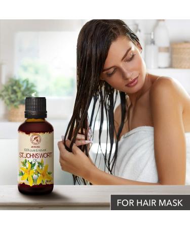 St. John's Wort Oil 50ml - Pure Hypericum Perforatum for Face Body & Hair Care - Premium Red Oil - International Shipping - Buy Online on GoSupps.com