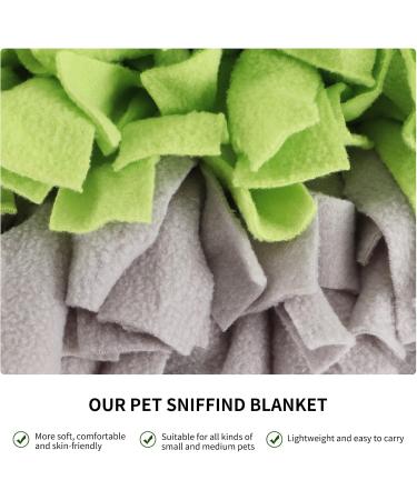 IEUMLER Sniffing Carpet for Dogs & Cats - Smell Training Mat (45x45cm Gray & Green) - Enhance Pet Training & Enrichment - Buy Online on GoSupps.com