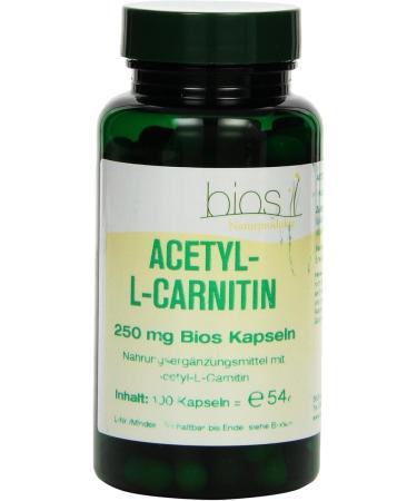 Buy Bios Acetyl-L-Carnitine 250 mg - 100 Capsules | Best International Shipping on Premium Supplements - Buy Online on GoSupps.com