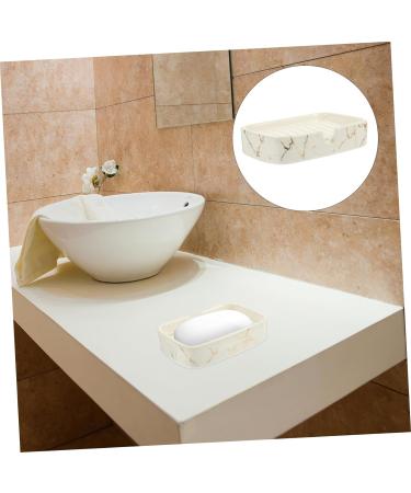 Ciieeo 4pcs Bathroom Soap Dish Shower Soap Dish Multifunctional Soap Holder Bar Soap Dish Shower Soap Holders Bar Soap Holder Soap Stand Soap Dish Rack Self White Ceramics Household Fall - Buy Online on GoSupps.com