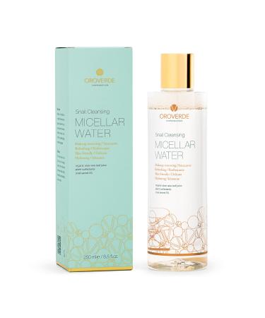 OROVERDE OROVERDE Micellar Cleansing Water 250ml Refreshing water with snail mucin Facial skincare products for men and women