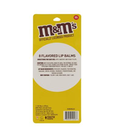 M&M 8 Pack Flavored Lip Balms - Delicious Lip Care Set - Buy Online on GoSupps.com