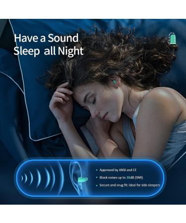 Ultra Soft Ear Plugs for Sleeping - 60 Pair High Noise Cancelling with Aluminum Case - Industrial-Grade Hearing Protection - Snoring/Working/Studying/Side Sleeper - Light Green (120pcs) - Buy Online on GoSupps.com
