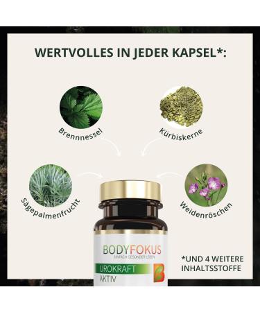  BodyFokus BodyFokus UroKraft Active | Unique Composition 60 Capsules Made in Germany - Buy Online on GoSupps.com