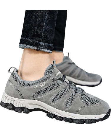 Buy Rytejfes Men's Waterproof Tennis Shoes - Sporty Gym Sneakers Slipproof Outdoor Running Shoes - Comfortable & Lightweight Gray 43 EU - Buy Online on GoSupps.com