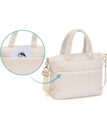 Buy Fillikid Teddy Small Diaper Bag | Stylish & Soft Teddy Material | Golden Details & Shoulder Strap | Ideal for Strollers & Buggies - Beige - Buy Online on GoSupps.com