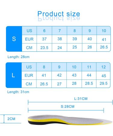 Super Shock Absorption Insoles for Plantar Fasciitis | Arch Support & Heel Pain Relief | Protects Candy from Crushing - Buy Online on GoSupps.com