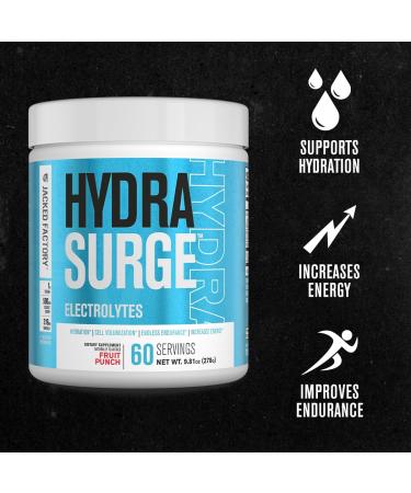 Jacked Factory Green Surge Green Superfood Powder Hydrasurge Electrolyte Hydration Supplement EAA Surge EAA Supplement - Buy Online on GoSupps.com