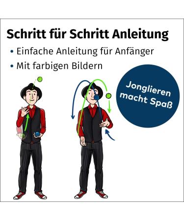Professional Juggling Balls 3 Set | Beginner-Friendly with Instructions | Millet-Filled for Comfort - Buy Online on GoSupps.com