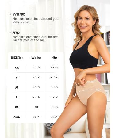 Leovqn Women's Lace Trim Period Pants - Heavy Flow Menstrual Underwear for Postpartum, Leakproof Briefs - Size L (Black/Navy/Nude) - Buy Online on GoSupps.com