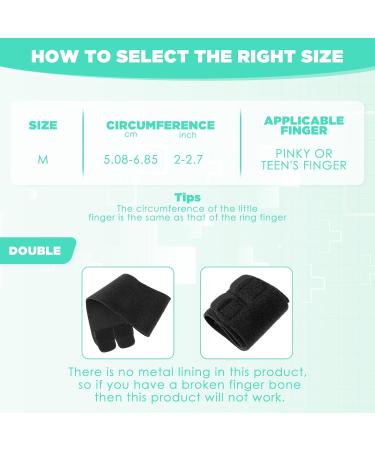 Buy Two-Finger Splints - Adjustable Nylon Finger Buddy Wraps for Sports - Compression Sleeves for Basketball Tennis Volleyball & Badminton (Black - Buy Online on GoSupps.com